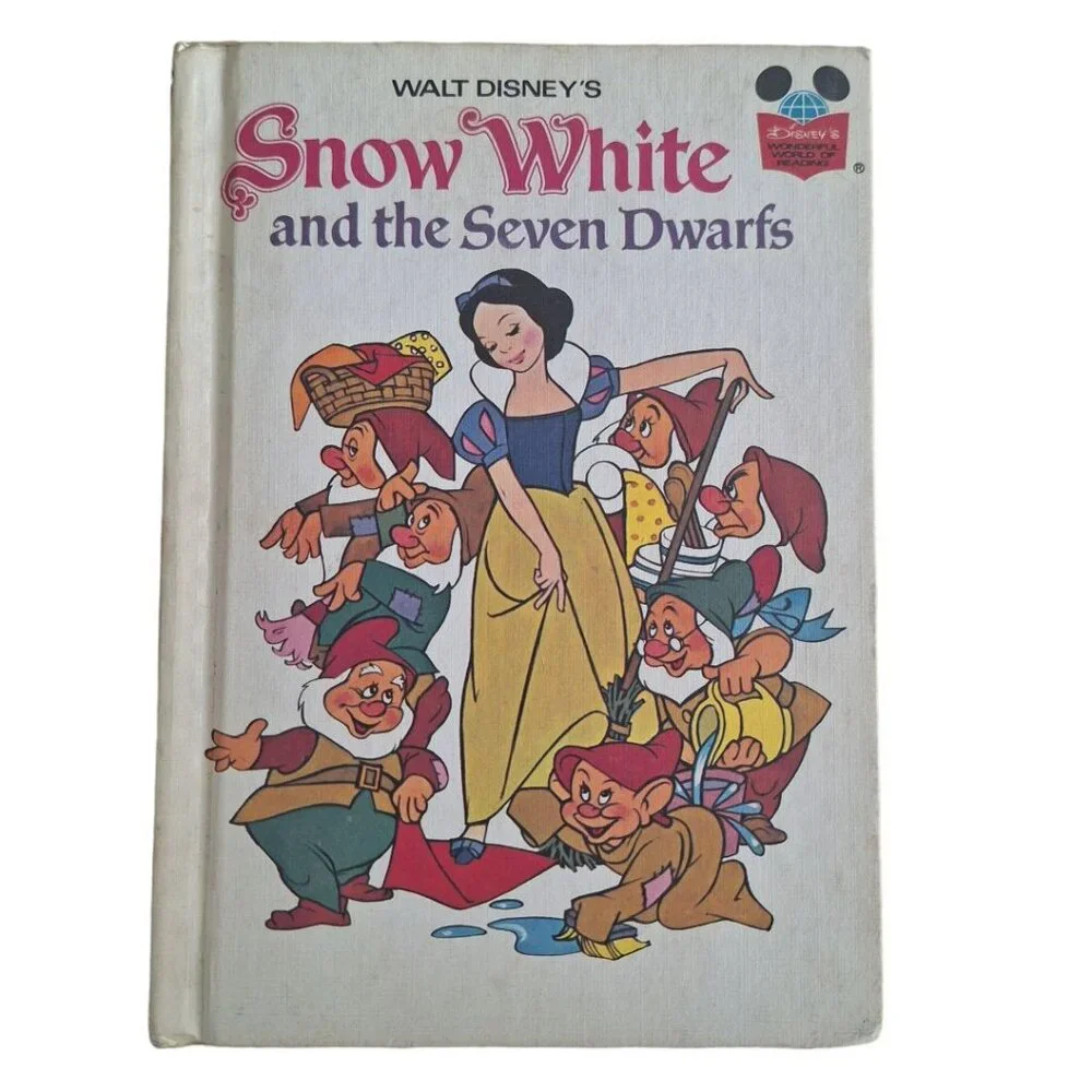 Disney Childrens Hardcover Books 6 Vintage Pinocchio‎ Dalmations Snow White Lady